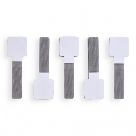 Blue Star PJ-COZ413 self-adhesive cable tie with Velcro- gray (10 pcs.)
