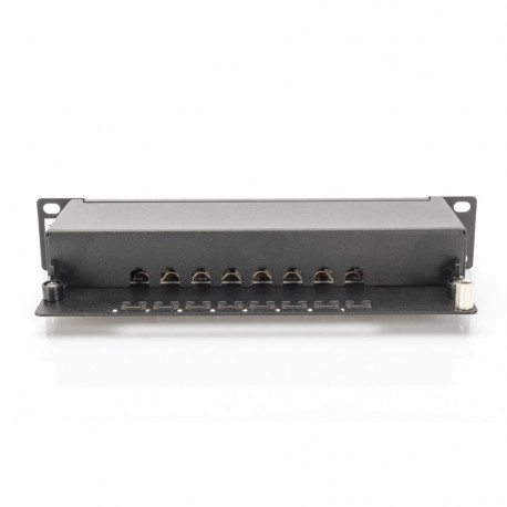 DIGITUS Patch panel,CAT6,10",8xSTP RJ45,black