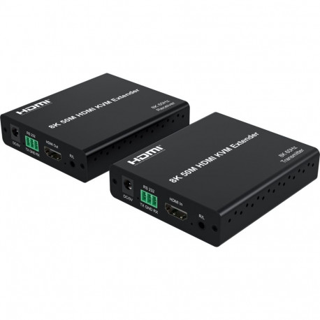 PremiumCord 8K@60Hz HDMI KVM extender with USB2.0 up to 50m over one Cat6/6A cable