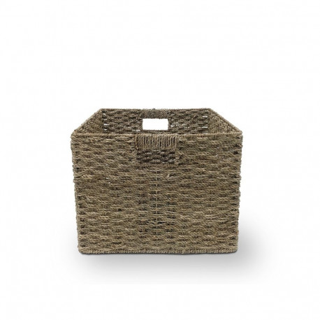 BASKET 40X40X30CM METAL/SEAGRASS