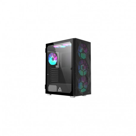 Montech arvutikorpus X3 Mesh RGB, karastatud klaas, must