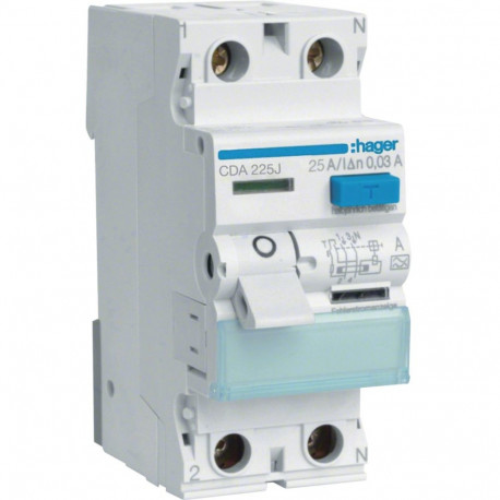 rikkevoolukaitselüliti CDA225J 25A/30MA/A 25A 2P 2M 30MA A 6KA