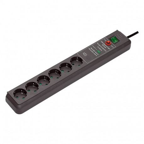 Brennenstuhl Secure-Tec Surge Protection 15.000 A Black 6 AC outlet(s) 3 m