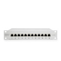DIGITUS Cat.6A Patch Panel, geschirmt, 12-Port, 10", grau