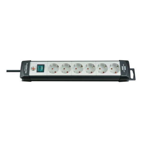 Brennenstuhl 1951560101 power extension 5 m 6 AC outlet(s) Indoor Black, Grey
