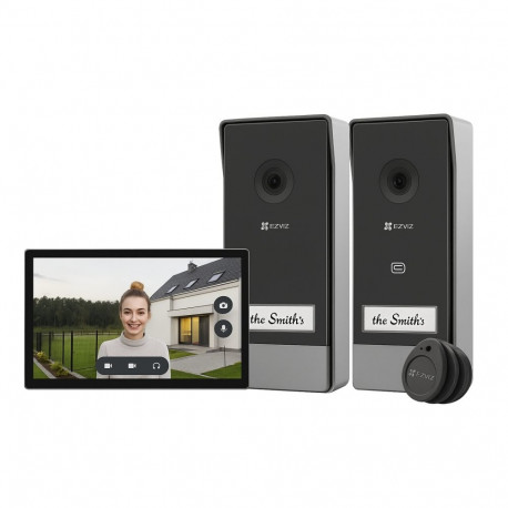 EZVIZ CS-HP7 Doorbell Kit (3MP, 1 screen, 2 doorbells)