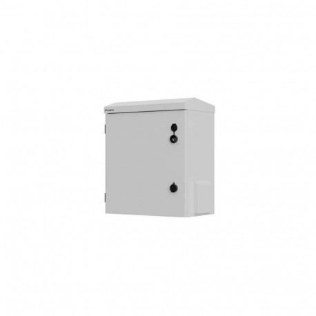 rack-kapp 10 inches seina-/postikinnitusega 420x300x500 kokkupandud, hall