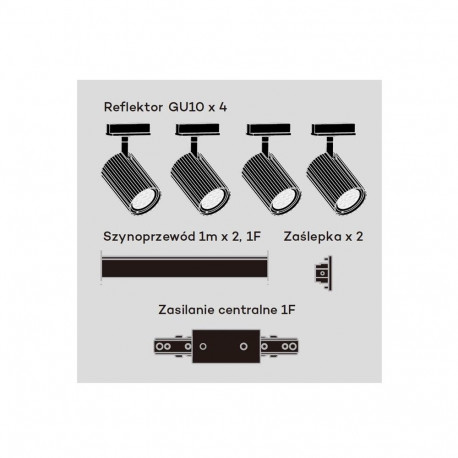 LIGHT TRACK SYSTEM TOKIO 4XGU10 BLACK