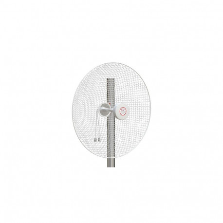 5G / LTE / CBRS 2x2 MIMO Dish Antenna, 1.7-4.2GHz, 20dBi+22dBi
