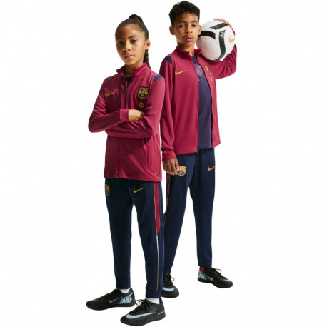 Dres dla dzieci Nike FC Barcelona Academy Pro bordowo-granatowy II1692 621 S