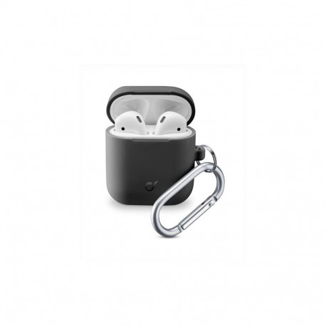 Airpods laadimiskarbiümbris Cellular Line Bounce 1/2, must
