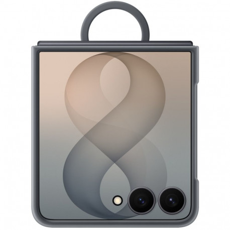 Mobiili tagakaas Samsung Galaxy Z Flip8 Silikoon Ring Magnet, must