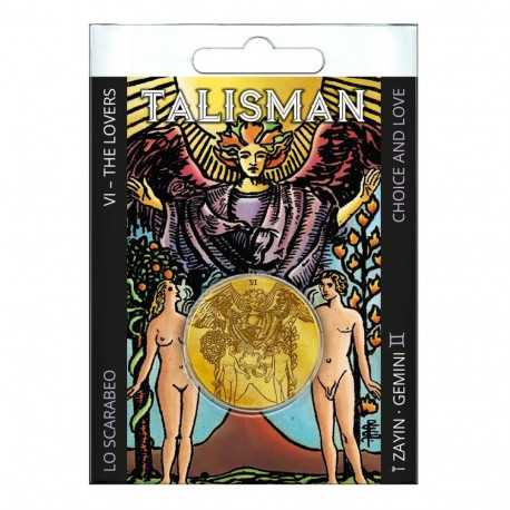 Tarot Collectible Talisman Coin - Lo Scarabeo The Lovers 31 × 2.25 mm, 20 g