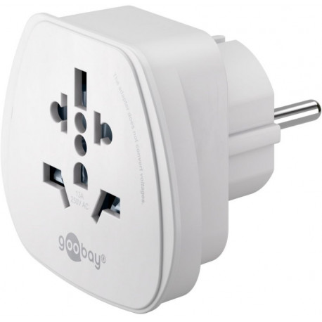 GooBay reisiadapter Maailm - Euroopa, valge