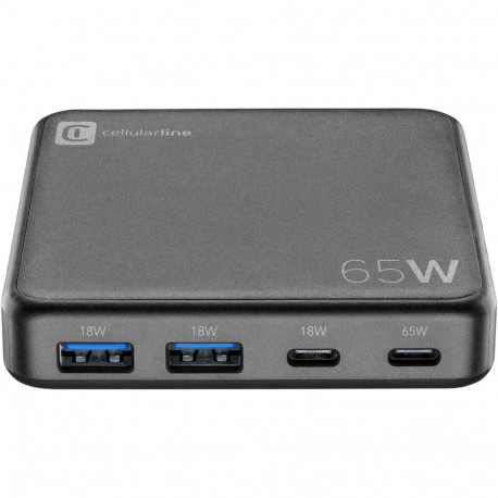 Laadija Cellular Line 4 ports 65W, must