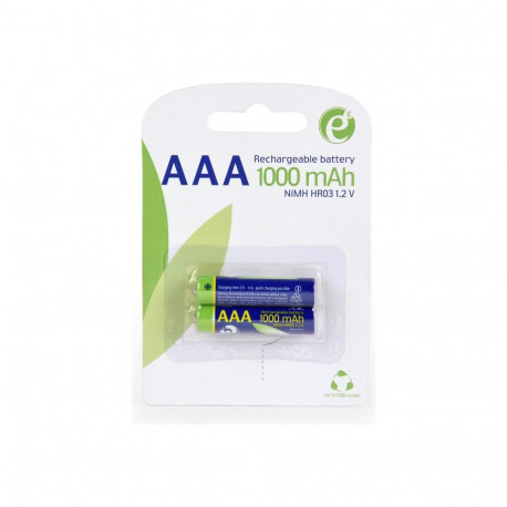 GEMBIRD laetavad Ni-MH AAA-patareid 1000mAh, 2 tk blisterpakendis