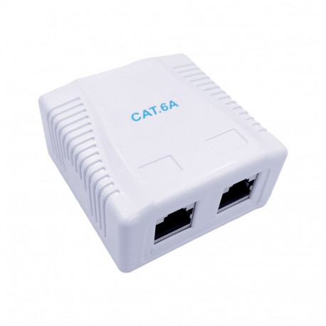 GEMBIRD CAT6A FTP 2-port surface mount box
