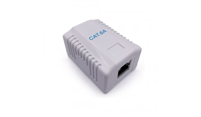 GEMBIRD CAT6A FTP ühe pordiga pinnapealne paigalduskarp