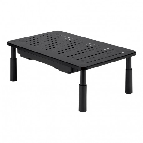 GEMBIRD Adjustable monitor stand with drawer rectangle