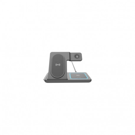 GEMBIRD 3-in-1 kokkupandav juhtmevaba laadimisalus Apple Watchile 15W, must