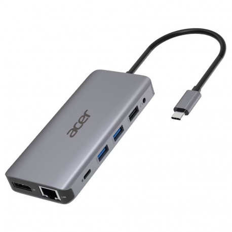 D Acer 12-in-1 Type-C dokkimisjaam, hõbehall