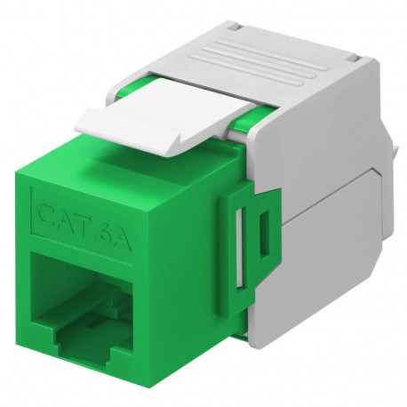 Goobay Keystone moodul RJ45 CAT 6A, UTP roheline