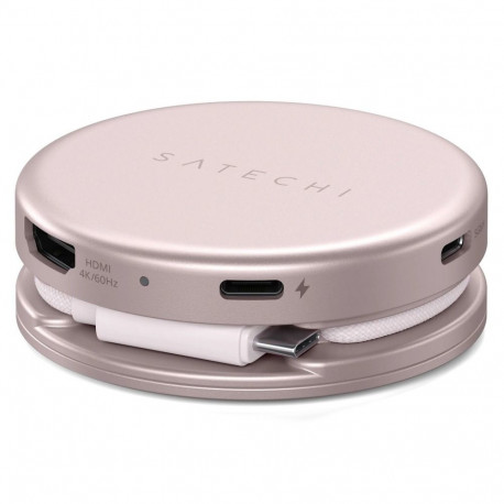 Adapter HUB 5in1 USB C Satechi OntheGo STPOTG5P blush