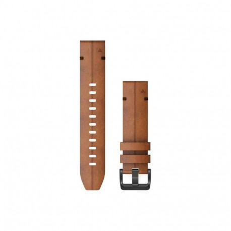 Garmin Garmin Ersatzarmband QuickFit 22mm Leder Braun/Schiefergrau