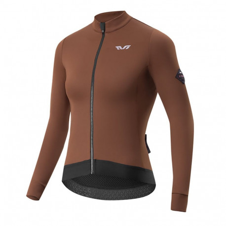 Rockbros Rockbros YDWT006 TVI women's cycling jersey insulated autumn/winter S - brown