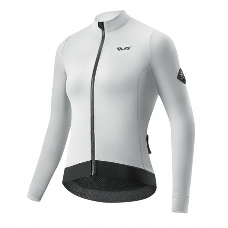 Rockbros Rockbros YDWT006 TVI women's cycling jersey insulated autumn/winter M - white and gray