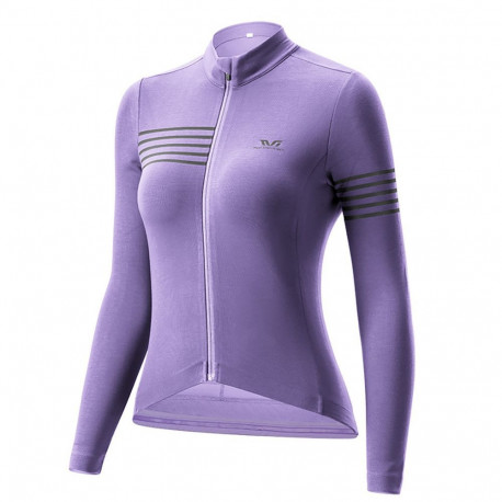 Rockbros Rockbros YPW065 TVI Women's Long Sleeve Cycling Jersey Fall/Winter L - Purple