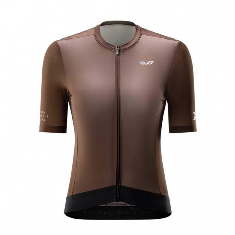 Rockbros Rockbros 15110007005 TVI Women's Short Sleeve Cycling Jersey L - Brown