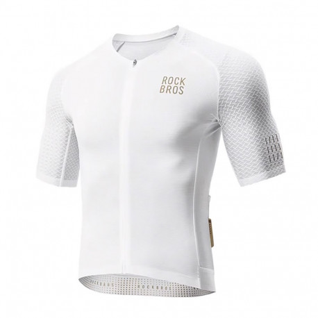 Rockbros Rockbros YDDX011 Diamond Short Sleeve Cycling Jersey Size XXL - White