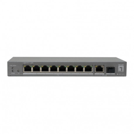 PoE+ võrgulüliti 8xGE PoE/1xGE/1xSFP 120W haldamata plastist