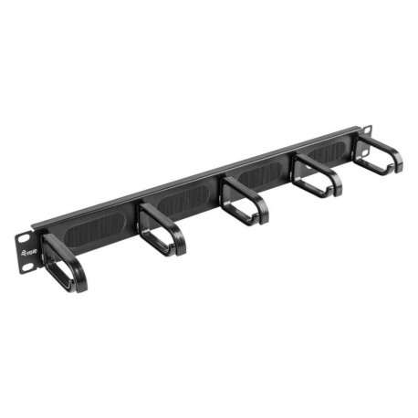 "Equip 19"" Kabelmanagement 5xPlastikringe Stahl 1U RAL9005"