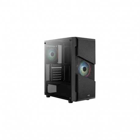 AeroCool midi-torni arvutikorpus Menace RGB/TG MicroATX/ATX/MiniITX, must