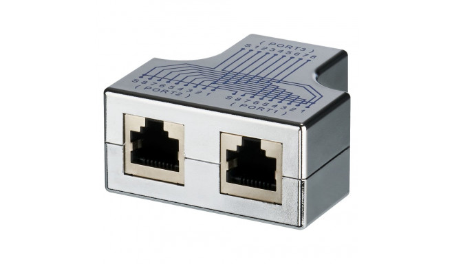 "EFB Elektronik T-modular adapter RJ45 socket/2xsocket 1 1 shielded"
