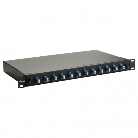 "Equip LWL-Spleißkasten 12-Port LC-Duplex OS2 1U komplett sw"