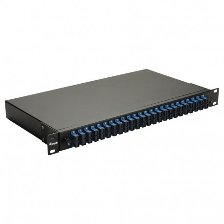 "Equip LWL-Spleißkasten 24-Port SC-Duplex OS2 1U komplett sw"