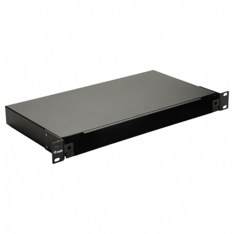 "Equip 19"" Glasfaser-Space-Box ohne Panel Stahl sw"