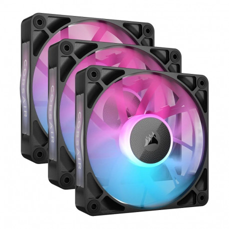 "Corsair ICUE LINK RX120 RGB Black 3-pack 120mm Housing Fans"