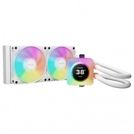 "K be quiet! Light LOOP IO LCD 240 mm White Wasserkühlung für Intel/AMD"