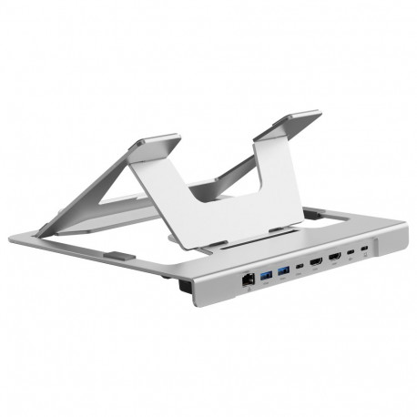 "Notebook Halterung + 7-in-1 Docking silber"