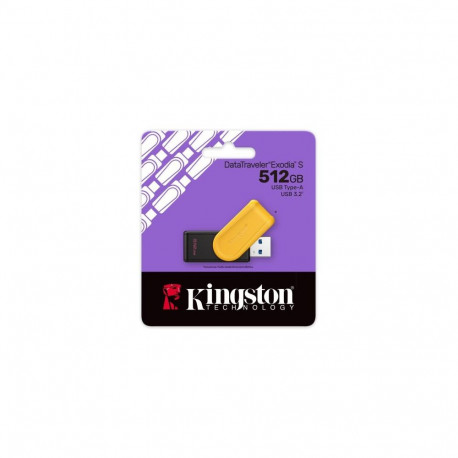Kingston Pendrive 512GB DataTraveler Exodia S USB 3.2 Black/ Orange EU (DTXS/512GB)
