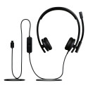 Headset - Logitech H570e Stereo MS Teams USB-C Black