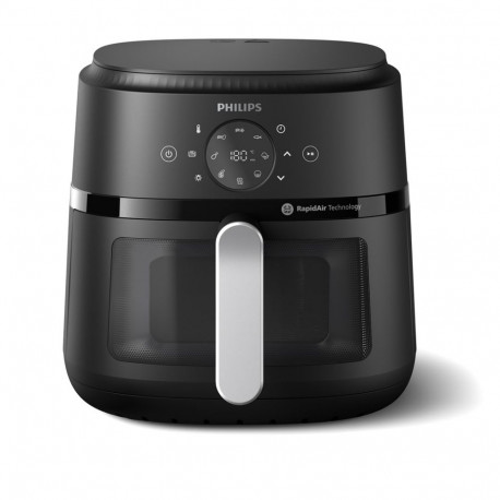 Air Fryer - Philips Airfryer 2000 Series NA231/00, 6.2L, Touchscreen Control, Black
