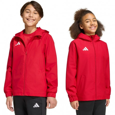 adidas laste jope Entrada 26 All Weather JZ9105 116cm, punane
