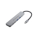 Conceptronic dokkimisjaam DONN33G 6-in-1 USB 3.2 Gen 1, HDMI, USB-A 5Gbps x 2, USB-C 5Gbps x 2, 100W