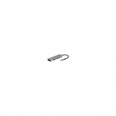 LogiLink sülearvuti dokk/portreplikaator UA0343 USB 3.2 Gen 1 (3.1 Gen 1) Type-C, alumiinium