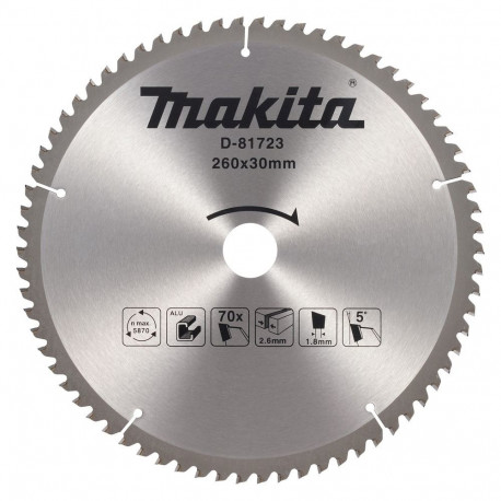 MAKITA PIŁA TARCZOWA 260x30x70z